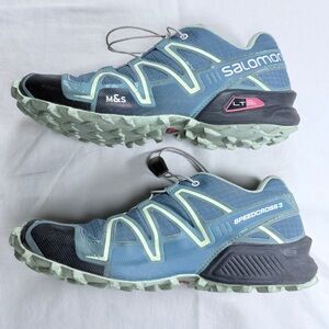 Salomon Speedcross 3 unisex men size 6 Blue Trail Running Shoes Sneakers